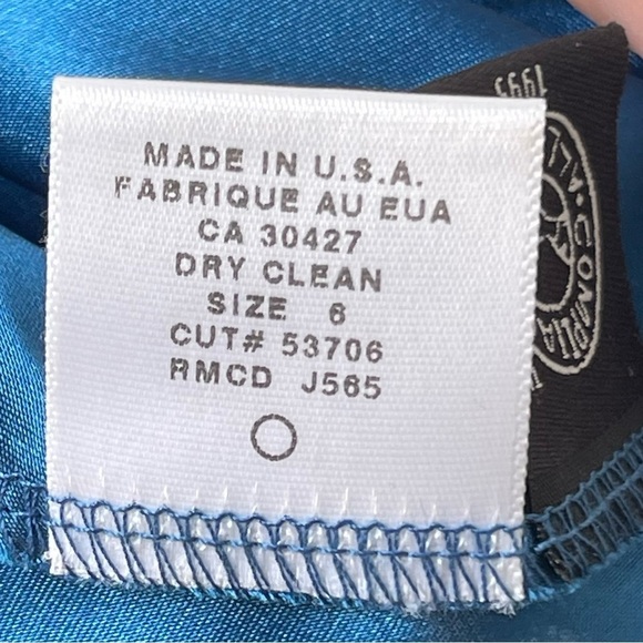 Vintage y2k Laundry by Shelli Segal Beaded Strap Silk Fairy Garden Midi Dress 6 - Picture 13 of 14